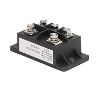 Fafeicy Puente Rectificador de 100 A Módulo Rectificador de Diodo de Potencia Trifásico de 1600 V con Base de Montaje Aislada Pasivación de Vidrio para Carga de Batería del Inversor PWM