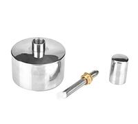 Fafeicy Quemador de Alcohol de Acero Inoxidable de 400ml con Mecha de Tornillo a Prueba de Fugas para Lámpara de Laboratorio de Química
