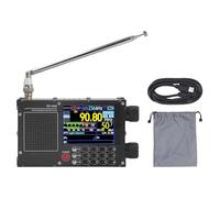 Fafeicy Radio de Banda Completa, Radio Portátil Am FM SW LW con Pantalla Táctil IPS de 2,8 Pulgadas, Batería de 5000 MAh, Reducción de Ruido DSP, Pantalla RDS, Teclado Numérico para el