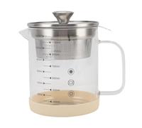 Fafeicy Recipiente para Grasa de Tocino con Colador de Malla Fina, Lata de Aceite de Vidrio con Alto Contenido de Borosilicato para Freír Aceite y Almacenar Grasa para Cocinar para la Cocina Casera