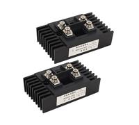 Fafeicy Rectificador de Puente Monofásico, Módulo Rectificador Negro Portátil, Conversión de Corriente de 100 A para Inversor PWM y Carga de Batería