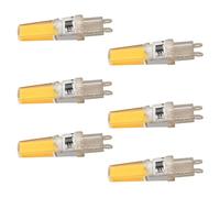 Fafeicy Reemplazo de Bombilla LED G9 con Excelente Disipación de Calor, 6 Piezas de Bombilla LED G9 para Lámparas de Pared Lámparas de Mesa, 220V - Instalación Fácil para Varios Tipos de (Luz cálida)