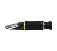 Fafeicy Refractómetro Brix Medidor de Contenido de Azúcar ABS 0 a 32 para Jarabe de Arce y Miel de Frutas y Vino con Tornillo de Calibración ATC Funda Antideslizante para Uso en Laboratorio de