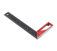 Fafeicy Regla de Aleación de Aluminio de Aluminio Cuadrado de Madera en Forma de Carpintería para Carpinter (30 centimetros)