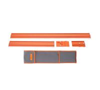 Fafeicy Regla de Cerca de Aleación de Aluminio, Riel Guía de Posicionamiento en ángulo Recto de 90 Grados para Cortar Tablas con Limitadores Ajustables y Marcas Precisas de 35 Cm y 65 Cm