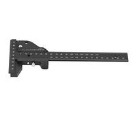 Fafeicy Regla de Trazado Tipo T para Carpintería - Doble Escala, Precisión 0,05mm, Bloqueo Integrado, Aleación Aluminio, 0-210mm