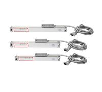 Fafeicy Regla Lineal de Escala de Aluminio, Encoder Lineal de 3 Piezas,