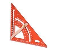 Fafeicy Regla Triangular Ajustable Carpintero Cuadrado Precisión CNC Aleación de Aluminio Herramienta de Medición de Múltiples ángulos con Mesa de Conversión de ángulos para Proyectos