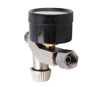 Fafeicy Regulador de Presión de Aire de 1/4 pulg. Válvula de Control de Aire con Interfaz G1/4 Ajustable de 0 a 160 PSI con Construcción de Latón de Aluminio para Aerógrafo, Herramientas