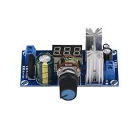 Fafeicy Regulador de Voltaje Ajustable, Placa de Fuente de Alimentación Pantalla de Voltaje Digital con Disipador de Calor, para Salida AC DC 1.25V 28V 2A
