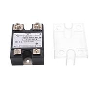 Fafeicy Regulador de Voltaje de Estado Sólido, Diseño Metálico PBT, Módulo SSR Nominal de 60 A con Regulación Inteligente para Aplicaciones de Calefacción e Iluminación