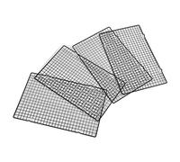 Fafeicy Rejilla de Enfriamiento de 4 Piezas, 15.9 X 9.8 X 0.5 Pulgadas Rejilla de Enfriamiento para Barbacoa de Acero Inoxidable Bandeja de de para Hornear Galletas para Pasteles para Cocina Tiendas