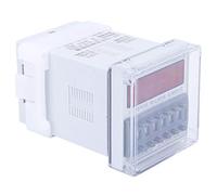 Fafeicy Relé de Tiempo LCD Motor CW/CCW Controlador 0.1S-99H 12V AC/DC | Interruptor de sincronización de marcha atrás y avance de motor de precisión, contacto plateado, bobina aislada por