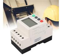 Fafeicy Relé de Voltaje, JVR800-2 Relé de Secuencia de Monitoreo de Voltaje Trifásico con Sobretensión, Subtensión, Pérdida de Fase, función: Retardo de Encendido, Reinicio Automático/manual, para