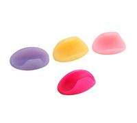 Fafeicy Reposapulgares de Silicona para Flauta, 4 Piezas, Reposamuñecas con Cojín de 4 Colores, Elimina la Fatiga y el Estrés, Mantiene la Posición Correcta de los Dedos con Rosa Rojo,