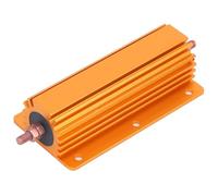 Fafeicy Resistor de Potencia RX24, 200W 1 Ohm, Carcasa de Aluminio, Montaje en Chasis con Terminal de Tornillo, para Fuente de Alimentación y Sensores