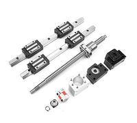 Fafeicy Riel de Guía Lineal de 300 Mm, Acero para Rodamientos, Movimiento Suave, Alta Resistencia, para Equipos y Maquinaria Automáticos