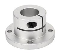 Fafeicy Rodamiento de Brida Lineal Redondo D25 Rodamiento de Brida de Acero de 25 Mm de Baja Fricción con Soporte de Eje de Base Redonda