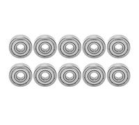 Fafeicy Rodamientos de Bolas de 10 Piezas, Rodamientos de Patineta de Rotación Silenciosa de Alta Velocidad de Acero Inoxidable, con bajo Coeficiente de Fricción, para Longboards,