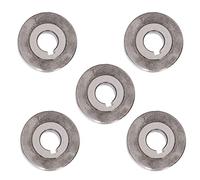 Fafeicy Rodillo de Alimentación de Alambre de 5 Piezas, Rueda Guía de Alambre de Soldador, Ranura de 0.8-1.0 Mm de 12 Mm Diámetro Interno de 35 Mm Diámetro Exterior con Acero de Cojinete