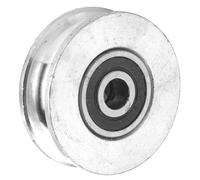 Fafeicy Rueda de Cojinete para el Bloque de Polea - Rueda de Guía de Elevación de Alta Resistencia 28 Mm 32 Mm 48 Mm 56 Mm - Rueda de Rodillo Liso para Almacén de Construcción (Diámetro 56 mm)