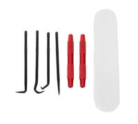 Fafeicy Sello de Aceite Pick Hook Set 2 Pack de Doble Cabeza Coche Sello de Aceite Extractor Removedor con 4 Formas de Gancho para Automóviles Juntas Tórica Eliminación