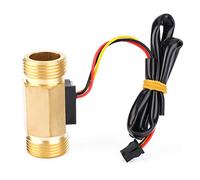 Fafeicy Sensor de Caudal, Interruptor de Efecto Hall de Agua G3/4, Rosca Macho de 60 Mm, Control de Líquido para Aplicaciones de Plomería