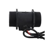 Fafeicy Sensor de Flujo de Agua YF-DN40, Caudalímetro de Turbina, Plástico, 5-150L/min, DC3.5-24V, Rosca Macho 47mm, para Calentadores de Agua