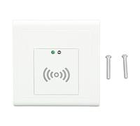 Fafeicy Sensor de Microondas, Control de Luz Ajustable de 360 Grados Detección de Movimiento para el Corredor de Escaleras en el Hogar y Comercial con 220-240V AC 2-10m Rango -31 ° F a