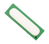 Fafeicy Sensor de Movimiento Luz Nocturna LED Detección de 5 Metros 270 Lux Alto Brillo 100 Lux Bajo Brillo Retraso de Apagado de 10 S 30 S Batería Incorporada de 1200 MAh Perfil Delgado (Green)