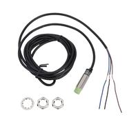 Fafeicy Sensor de Proximidad Inductivo Interruptor de Acercamiento de Metal de 3 Cables Distancia de Detección de 4 Mm Cilíndrico IP67 a Prueba de Agua para Equipos de Automatización