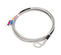 Fafeicy Sensor de Termopar de Tipo K, Sensor de Temperatura con Junta de Diámetro Interno de 14 Mm para Medir la Temperatura de las Cabezas de Cilindro Automotriz (1M)
