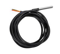Fafeicy Sensores de Temperatura Digitales Paquete de 5 Sondas de Acero | Sonda de Acero Inoxidable 304, Impermeable para Exteriores, Compatible con RPI y Shelly, Rango de -20 a 80 ℃