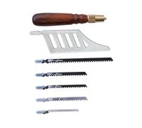 Fafeicy Sierra de Mano con de Madera, Sierra de Mano Portátil de Acero con Alto Contenido de Carbono con Cuchillas Desmontables para Proyectos de Carpintería, de Madera Hexagonal para Mayor