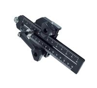 Fafeicy Sierra de Mesa de Plantilla Delgada, Plantilla de Corte de Aluminio Anodizado con Rango Ajustable para Cortes Precisos en Tiras Estrechas en Enrutadores y Sierras de Cinta