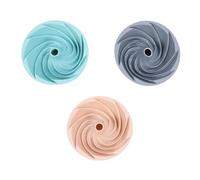 Fafeicy Silicona sin Palo de Silicona Pan de Pan Bancio Redondo para Hornear Muffins y Postres para Hornear 3 Piezas