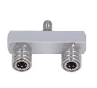 Fafeicy Solución Efectiva de Limpieza de Dos Pezones para Limpiezas de Alta Presión de 4,500 Psi Aleación de Aluminio 1/4 Pulgadas con Tareas de Versátiles Consejos