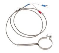 Fafeicy Sonda de Sensor de Termopar Tipo K Sonda de Temperatura Tipo K Cable de Termopar con Terminal en Forma de U de 40 Mm Rango de 0-400 °C de Acero Inoxidable para Controlador de (1 metro)