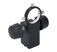 Fafeicy Soporte de Enfoque para Microscopio Estéreo, Soporte para Cabezal de Aleación de Aluminio con Perillas Dobles para Lentes de 50 Mm, Ideal para Microscopios Industriales y Aplicaciones de