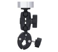 Fafeicy Soporte de Montaje Satelital Aleación de Aluminio Ángulo de Abrazadera Fuerte Ajustable para Postes de Vehículos Recreativos Yates (Adaptador Plateado)