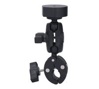 Fafeicy Soporte de Montaje Satelital Aleación de Aluminio Ángulo de Abrazadera Fuerte Ajustable para Postes de Vehículos Recreativos Yates (Adaptador Negro)