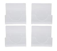 Fafeicy Soporte de Varilla de Cortina de Ducha de Pegamento Clear 4pcs, Accesorios de Asistencia para el Baño Fácil para Sala de Estar o Guardarropa, Carga Máxima 40 Libras (claro)