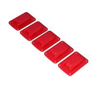 Fafeicy Soporte del Soporte del Soporte del Soporte de Montaje de Batería de 5 Piezas para Herramientas de Alimentación de Batería de Litio M18 18 V con 4 Agujeros de Tornillo ABS ABS (Rojo)