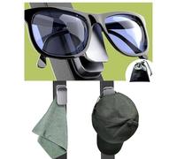 Fafeicy Soporte Magnético para Gafas de Aleación de Aluminio, Soporte para Carrito de con Acolchado Protector de Silicona, Accesorio de Abrazadera Universal