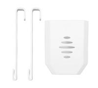 Fafeicy Soporte para Tableta de Limpieza de Tanque de Inodoro, Soporte de Plástico ABS para Tabletas Limpiadoras de Inodoro, con Gancho Adhesivo para una Fácil Instalación, Se Adapta a (WHITE)
