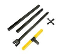 Fafeicy T Manejar el Medidor de Agua, Llave de Agua Llave Llave de Acero Plegable Herramienta Multifuncional para Reparar con Material Duradero Fácil de Transportar (YELLOW)