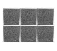 Fafeicy Tablero Absorbente de Sonido de 6 Uds, Paneles Acústicos de Fibra de Poliéster, Silenciador Ignífugo para Estudios de Grabación y Cine en Casa (GREY)