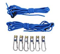 Fafeicy Tensor de Cuerda Resistente de Acero Inoxidable y Latón para Tienda de Campaña, Tensor de Cuerda con Leva de Bloqueo de Rodillo, Ajuste con una Sola Mano para Refugio de Lona,
