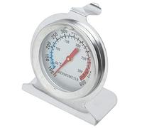 Fafeicy Termómetro de Horno de Acero Inoxidable, Termómetro de Dial Preciso con Rango de 0-300 ℃ 100-600 ℉, Tipo Soporte para Cocinar en Parrilla y Horno