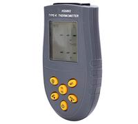 Fafeicy Termómetro Digital de Doble Canal con Pantalla LCD, Rango de | Carcasa de ABS, Canales de Entrada Duales, Celsius/Fahrenheit Conmutable, para Peceras, Hornos, Fundiciones de Metal